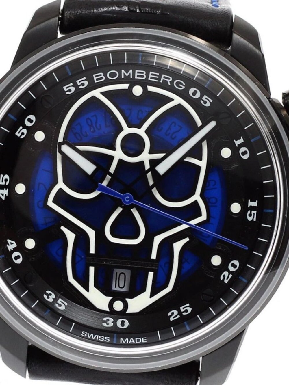 BOMBERG BB-01 Skull CT43APBA.23-2.11 Date Blue Dial Automatic Men's Watch_881473